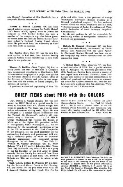 1964–65 Volume 89 No 1–5 - Phi Delta Theta Scroll Archive