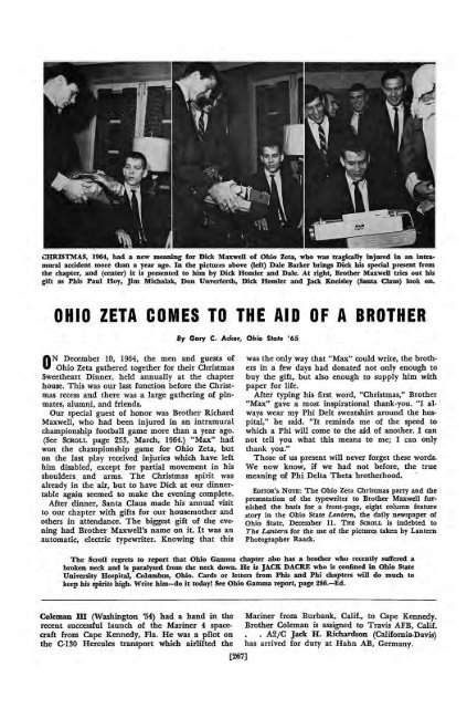 1964–65 Volume 89 No 1–5 - Phi Delta Theta Scroll Archive