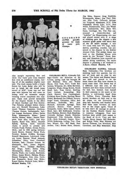 1964–65 Volume 89 No 1–5 - Phi Delta Theta Scroll Archive