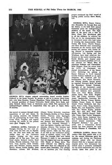 1964–65 Volume 89 No 1–5 - Phi Delta Theta Scroll Archive