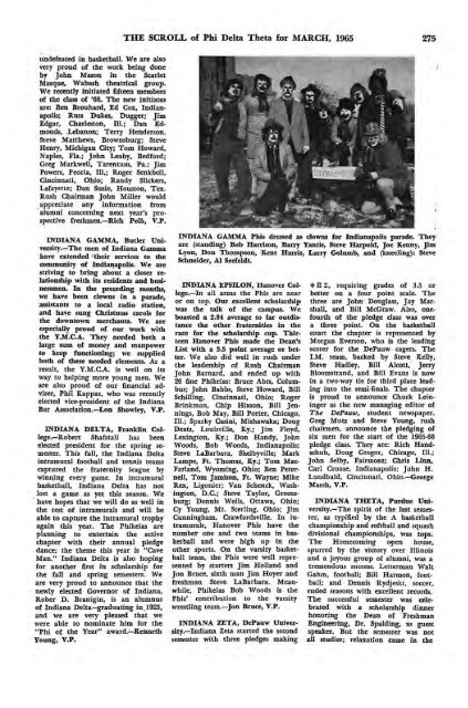 1964–65 Volume 89 No 1–5 - Phi Delta Theta Scroll Archive