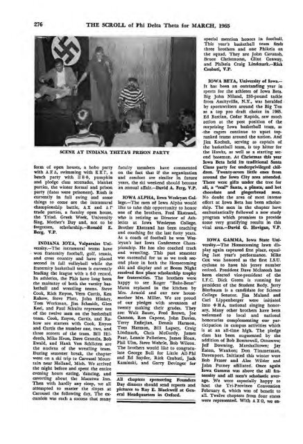 1964–65 Volume 89 No 1–5 - Phi Delta Theta Scroll Archive