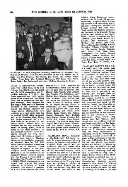 1964–65 Volume 89 No 1–5 - Phi Delta Theta Scroll Archive