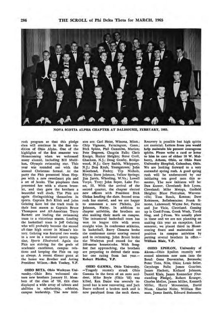 1964–65 Volume 89 No 1–5 - Phi Delta Theta Scroll Archive
