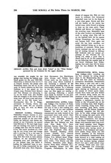 1964–65 Volume 89 No 1–5 - Phi Delta Theta Scroll Archive
