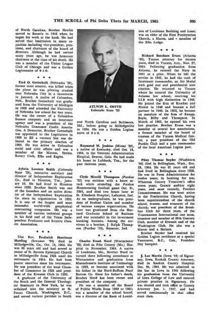 1964–65 Volume 89 No 1–5 - Phi Delta Theta Scroll Archive