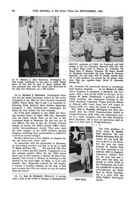 1964–65 Volume 89 No 1–5 - Phi Delta Theta Scroll Archive