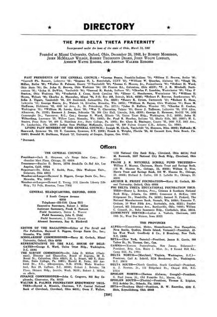 1964–65 Volume 89 No 1–5 - Phi Delta Theta Scroll Archive