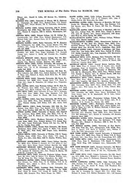 1964–65 Volume 89 No 1–5 - Phi Delta Theta Scroll Archive
