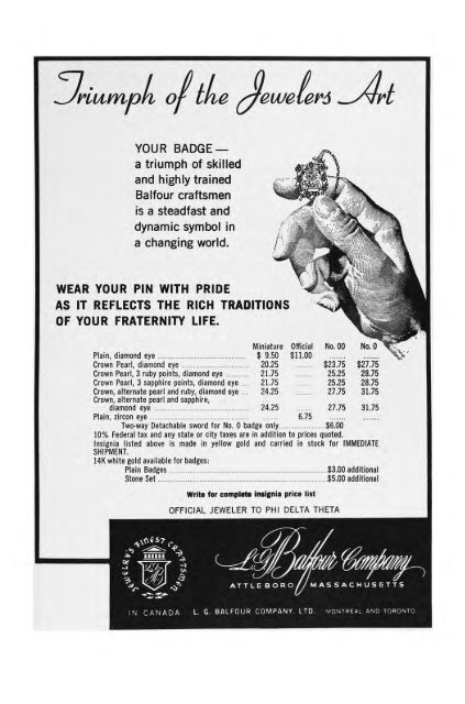 1964–65 Volume 89 No 1–5 - Phi Delta Theta Scroll Archive