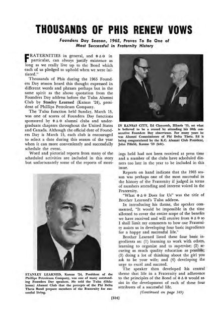 1964–65 Volume 89 No 1–5 - Phi Delta Theta Scroll Archive