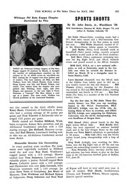 1964–65 Volume 89 No 1–5 - Phi Delta Theta Scroll Archive