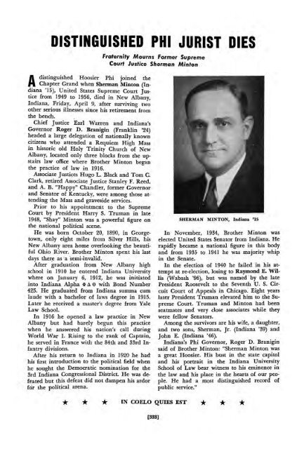1964–65 Volume 89 No 1–5 - Phi Delta Theta Scroll Archive