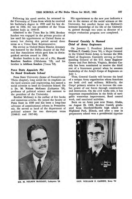 1964–65 Volume 89 No 1–5 - Phi Delta Theta Scroll Archive