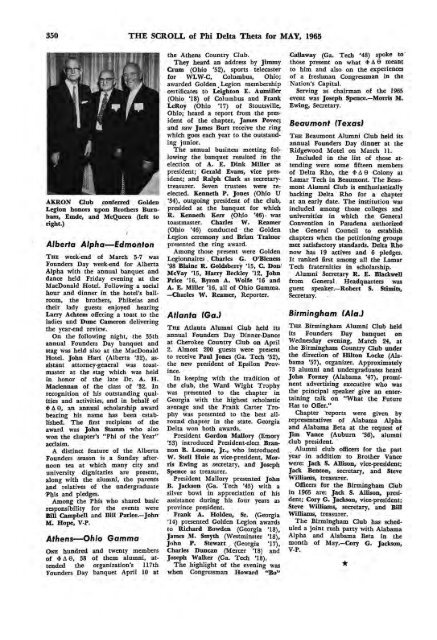 1964–65 Volume 89 No 1–5 - Phi Delta Theta Scroll Archive