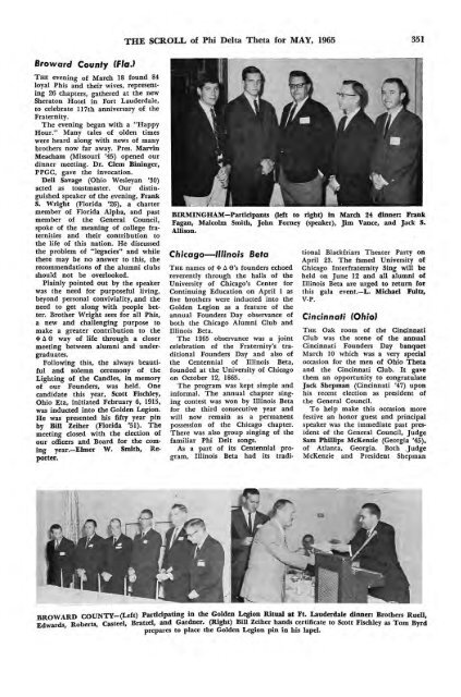 1964–65 Volume 89 No 1–5 - Phi Delta Theta Scroll Archive