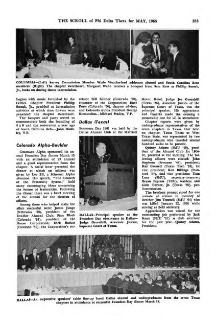 1964–65 Volume 89 No 1–5 - Phi Delta Theta Scroll Archive
