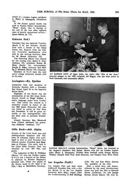 1964–65 Volume 89 No 1–5 - Phi Delta Theta Scroll Archive