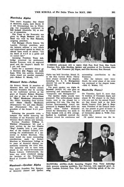 1964–65 Volume 89 No 1–5 - Phi Delta Theta Scroll Archive