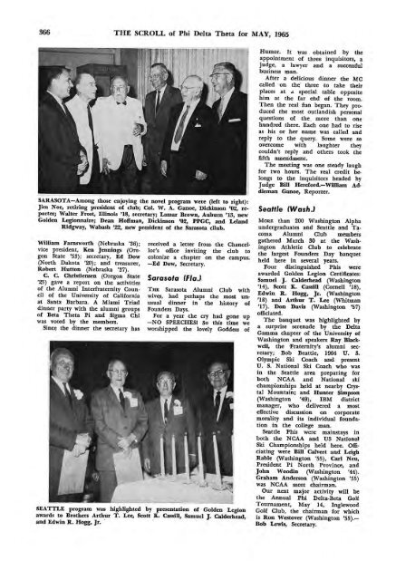 1964–65 Volume 89 No 1–5 - Phi Delta Theta Scroll Archive