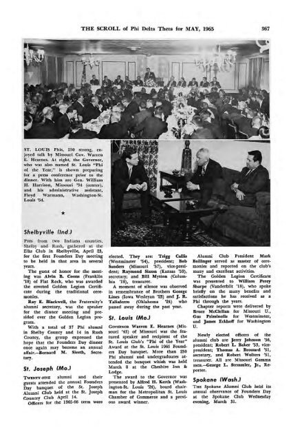 1964–65 Volume 89 No 1–5 - Phi Delta Theta Scroll Archive