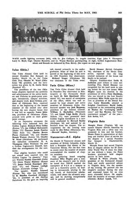 1964–65 Volume 89 No 1–5 - Phi Delta Theta Scroll Archive