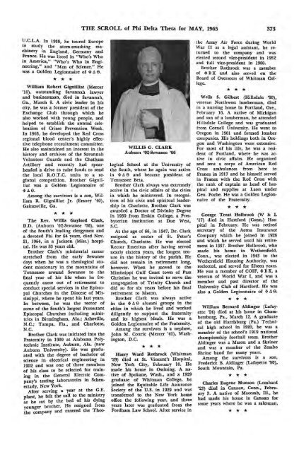 1964–65 Volume 89 No 1–5 - Phi Delta Theta Scroll Archive
