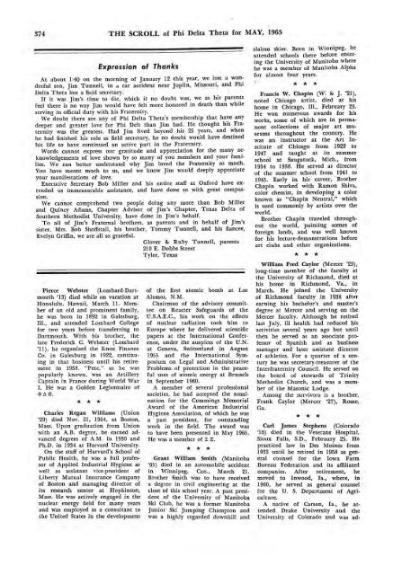 1964–65 Volume 89 No 1–5 - Phi Delta Theta Scroll Archive
