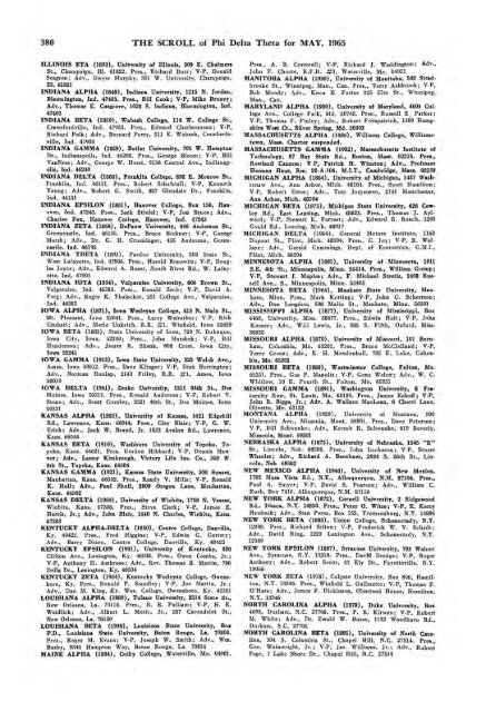 1964–65 Volume 89 No 1–5 - Phi Delta Theta Scroll Archive