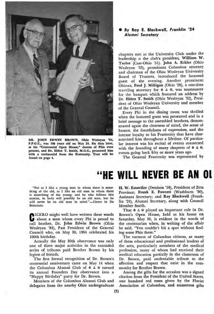 1964–65 Volume 89 No 1–5 - Phi Delta Theta Scroll Archive
