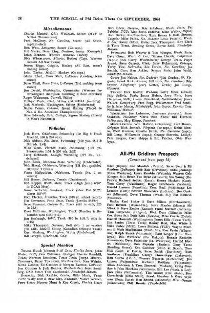 1964–65 Volume 89 No 1–5 - Phi Delta Theta Scroll Archive