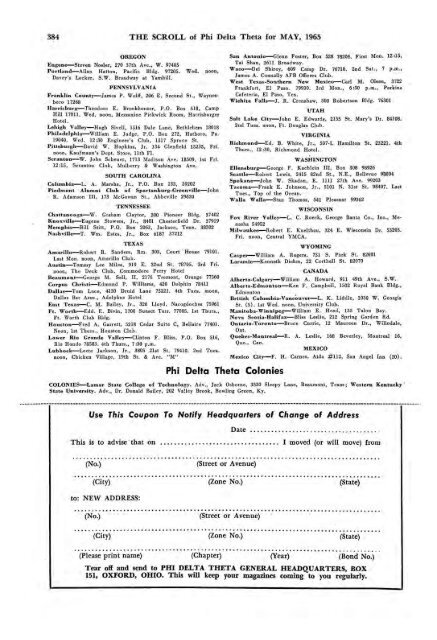 1964–65 Volume 89 No 1–5 - Phi Delta Theta Scroll Archive