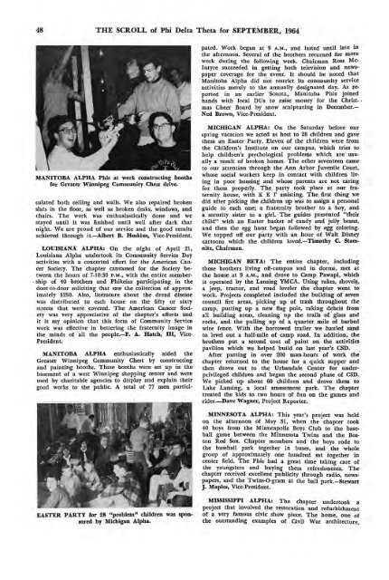 1964–65 Volume 89 No 1–5 - Phi Delta Theta Scroll Archive