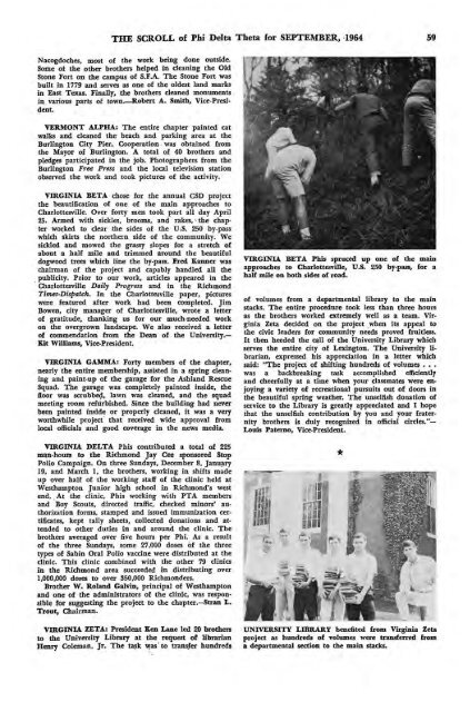 1964–65 Volume 89 No 1–5 - Phi Delta Theta Scroll Archive
