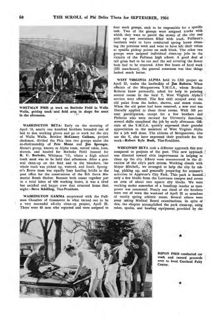 1964–65 Volume 89 No 1–5 - Phi Delta Theta Scroll Archive