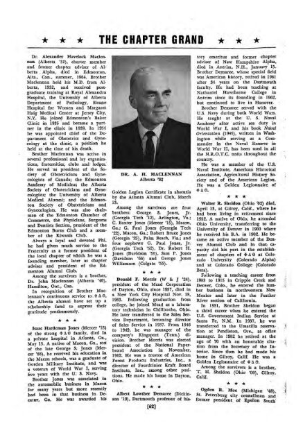 1964–65 Volume 89 No 1–5 - Phi Delta Theta Scroll Archive