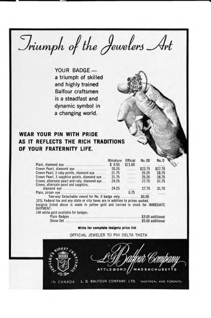 1964–65 Volume 89 No 1–5 - Phi Delta Theta Scroll Archive