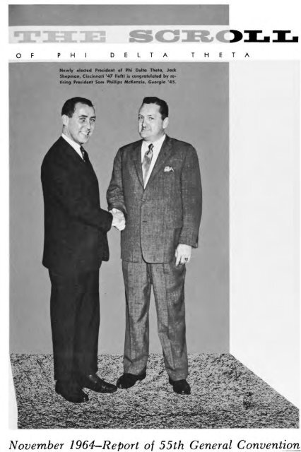 1964–65 Volume 89 No 1–5 - Phi Delta Theta Scroll Archive