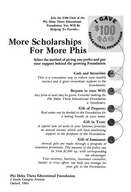 1964–65 Volume 89 No 1–5 - Phi Delta Theta Scroll Archive