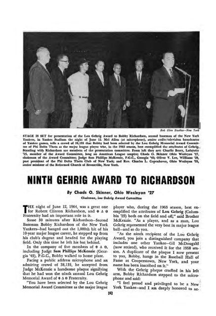 1964–65 Volume 89 No 1–5 - Phi Delta Theta Scroll Archive