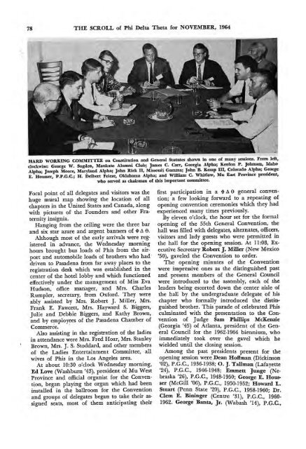 1964–65 Volume 89 No 1–5 - Phi Delta Theta Scroll Archive