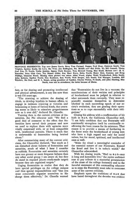 1964–65 Volume 89 No 1–5 - Phi Delta Theta Scroll Archive