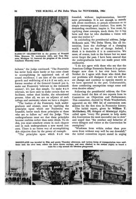 1964–65 Volume 89 No 1–5 - Phi Delta Theta Scroll Archive