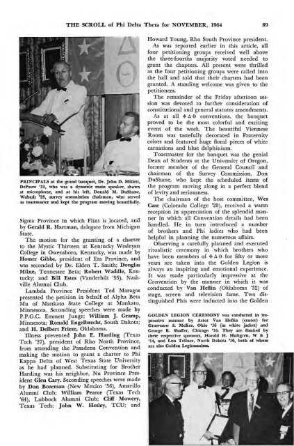 1964–65 Volume 89 No 1–5 - Phi Delta Theta Scroll Archive