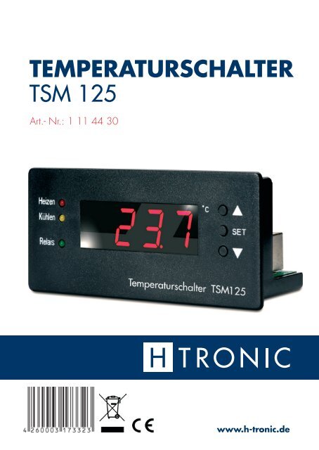TEMPERATURSCHALTER TSM 125