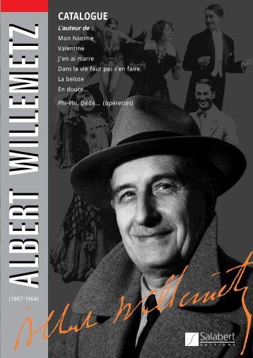 CATALOGUE ALBERT WILLEMETZ - durand-salabert-eschig