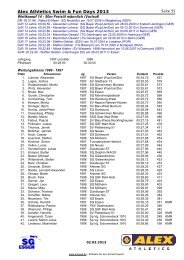 WK 14 50m Freistil MÃ¤nner Vorlauf - Swim & Fun Days - SG Essen