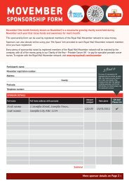 Movember Sponsorship form - myroyalmail