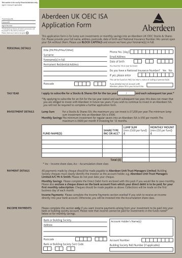 In home care application form