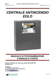 CENTRALE ANTINCENDIO EOLO - Teledata